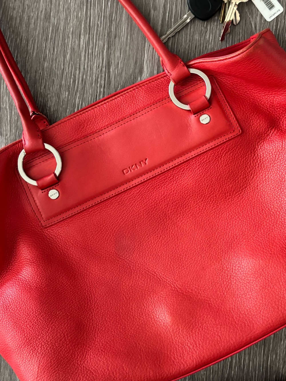 DKNY red purse